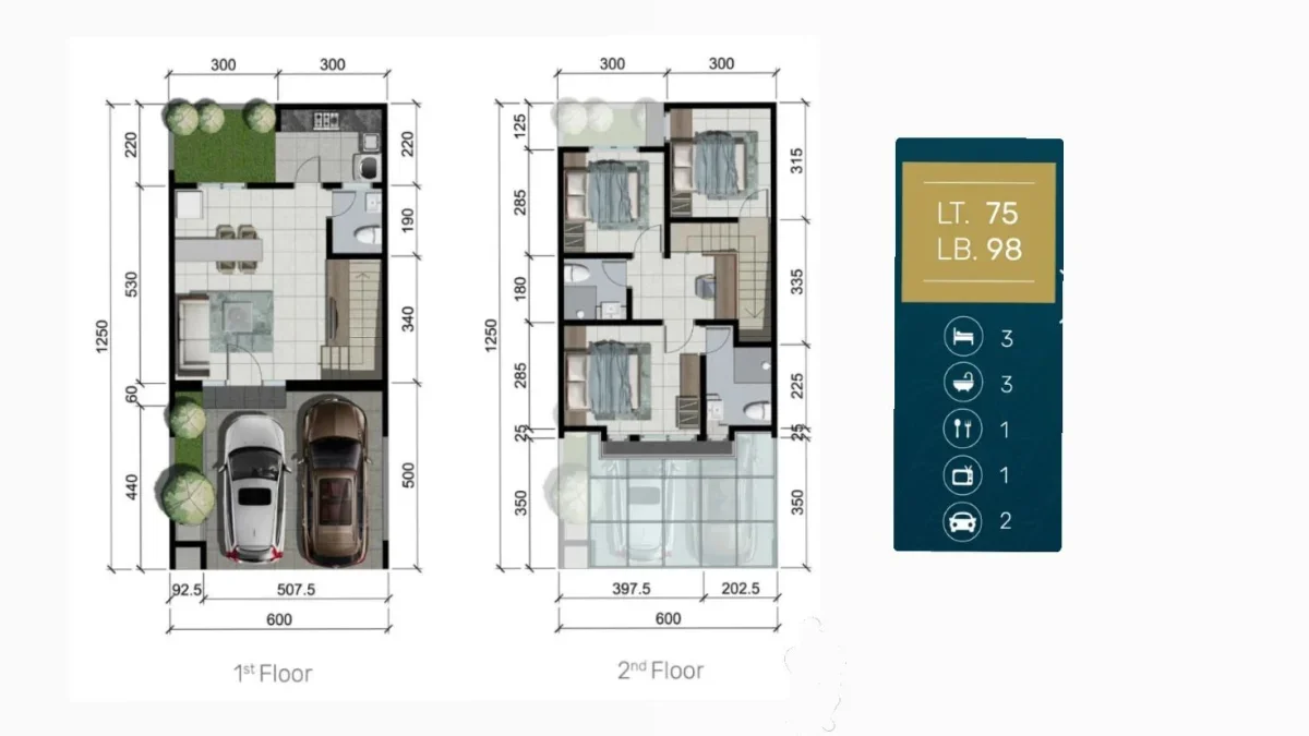 Best Price Alert! Rumah Tipe Carnelian di Crystal Golf-  Citraland Surabaya - Galeri 2
