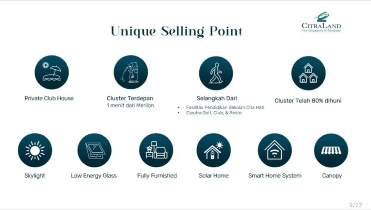 DIJUAL RUMAH FREE PPN 100% Crystal Golf Citraland Surabaya Barat  - Galeri 3