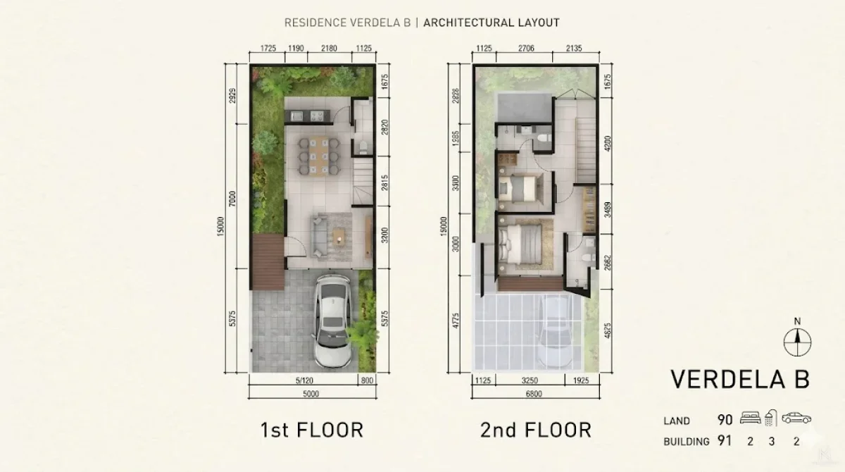GreenLake Verdela B – Rumah Cantik 2 Lantai Surabaya Barat CitraLand  - Galeri 2
