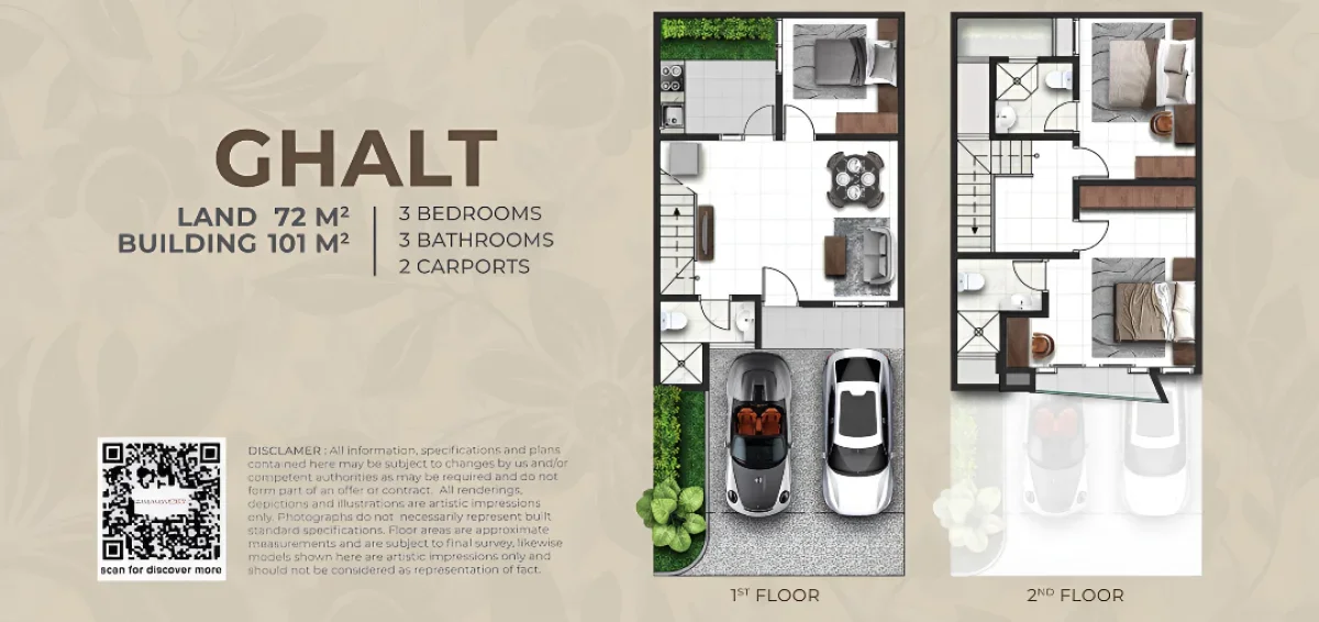  Hunian Mewah - Kawasan Premium Pakuwon City - Tipe Ghalt Suvadiva - Surabaya Barat - Galeri 2