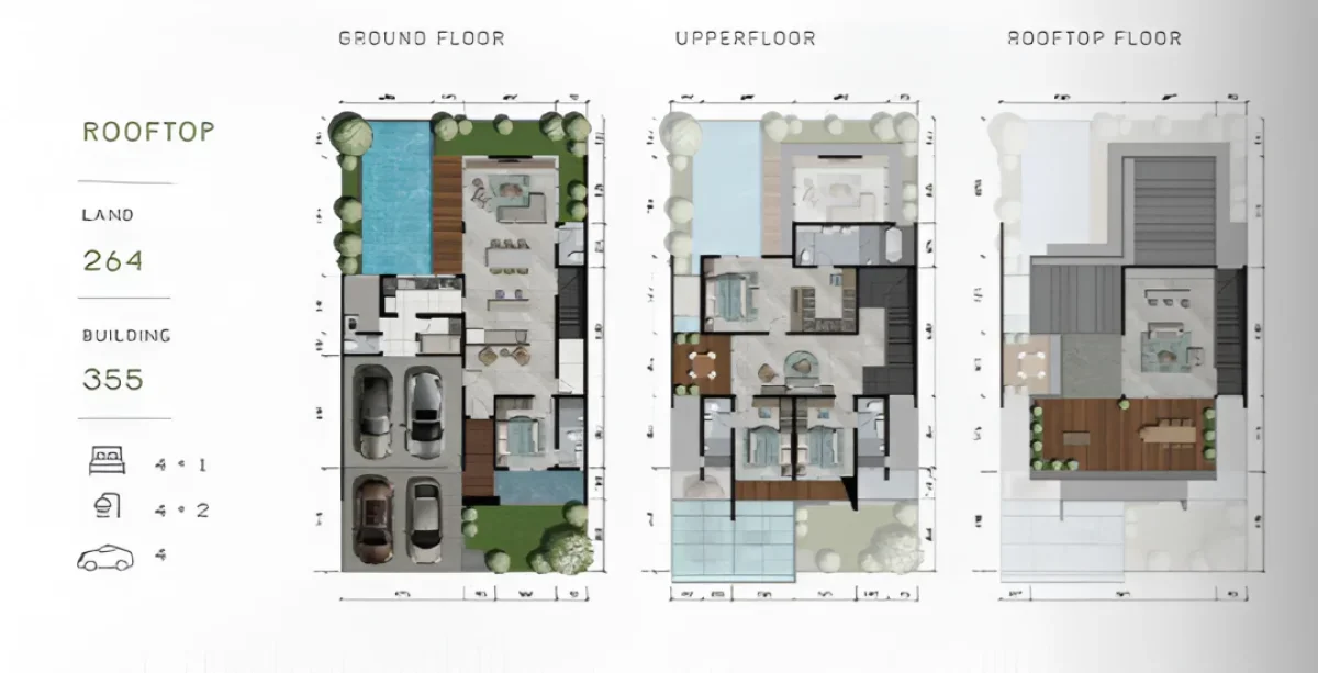 Hunian Nyaman Helenium Stonegate Park Surabaya - Lengkap Rooftop & Kolam Renang - Galeri 2