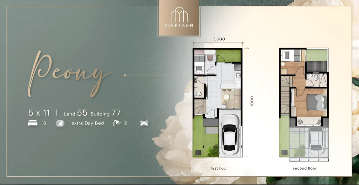 Hunian Nyaman & Strategis: Cluster Chelsea Tipe Peony - Wisata Bukit Mas Surabaya Barat - Galeri 2