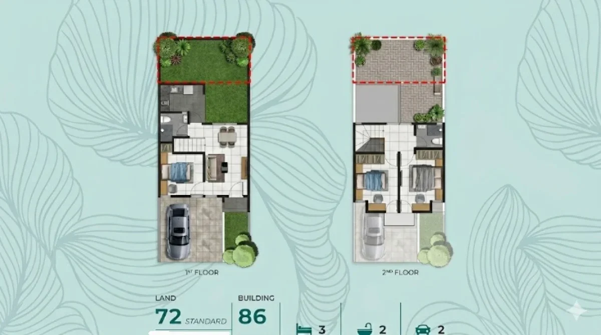 Hunian Stylish Tipe Celosia Standart - Kawasan Premium Cluster Charlotte - Citraland City Kedamean - Gresik  - Galeri 2