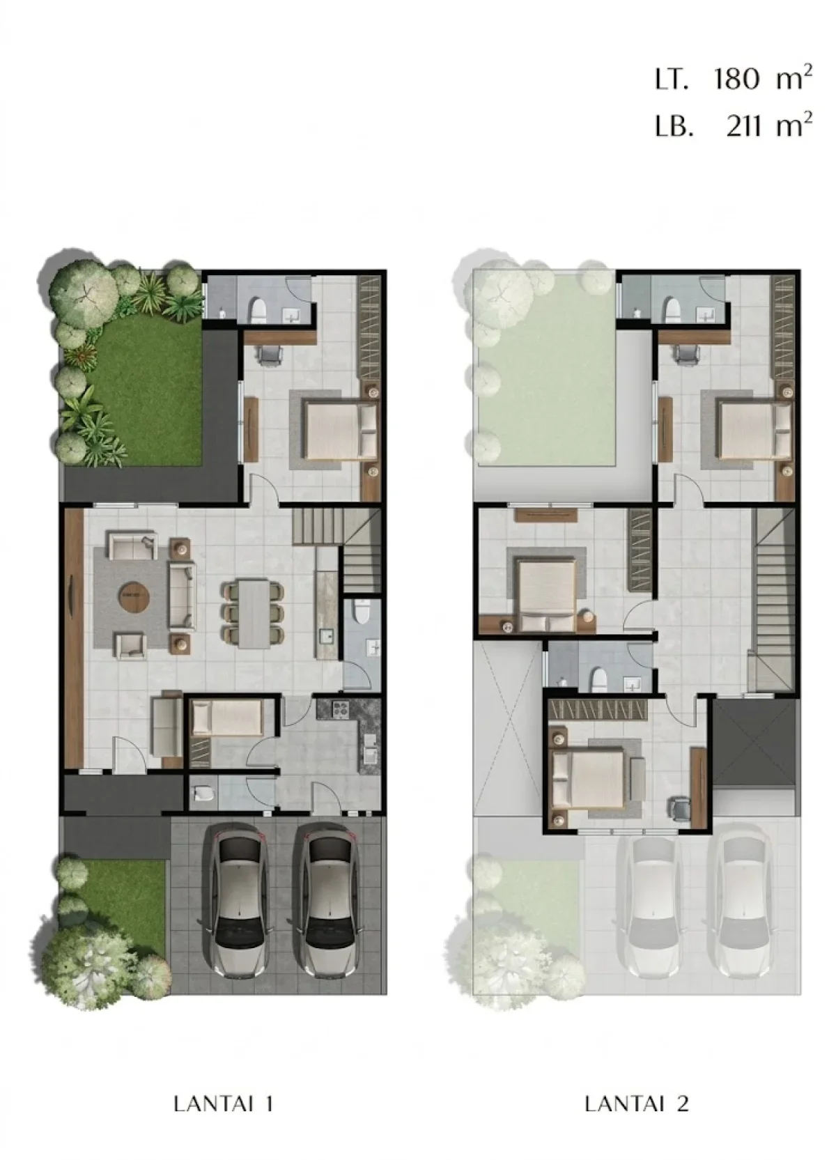 Hunian Tropical Modern -  Graha Natura Cluster Lily Tipe Ivana  – Nyaman & Elegan! - Galeri 2