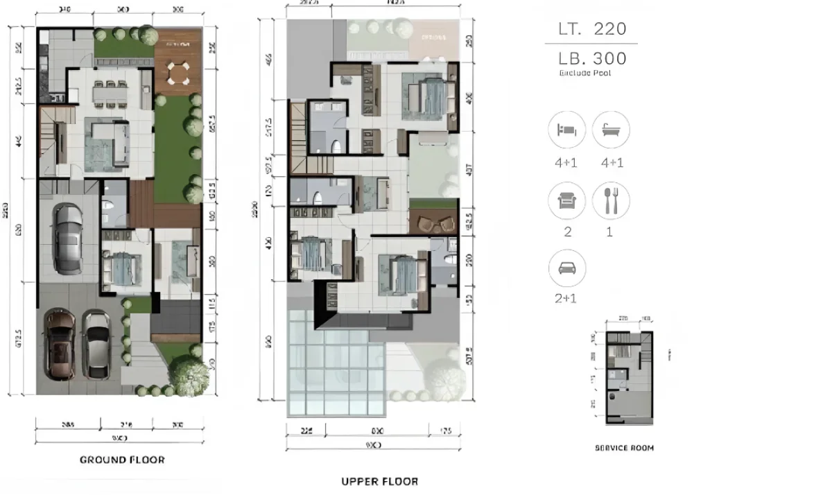 Moissanite with Private Pool – Crystal Golf CitraLand Surabaya - Galeri 2