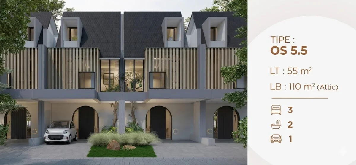 New Launch! Dian Istana Tipe New Oasia + Attic Hunian Modern Premium - Surabaya Barat - Dekat Akses Tol Satelit - Galeri 2