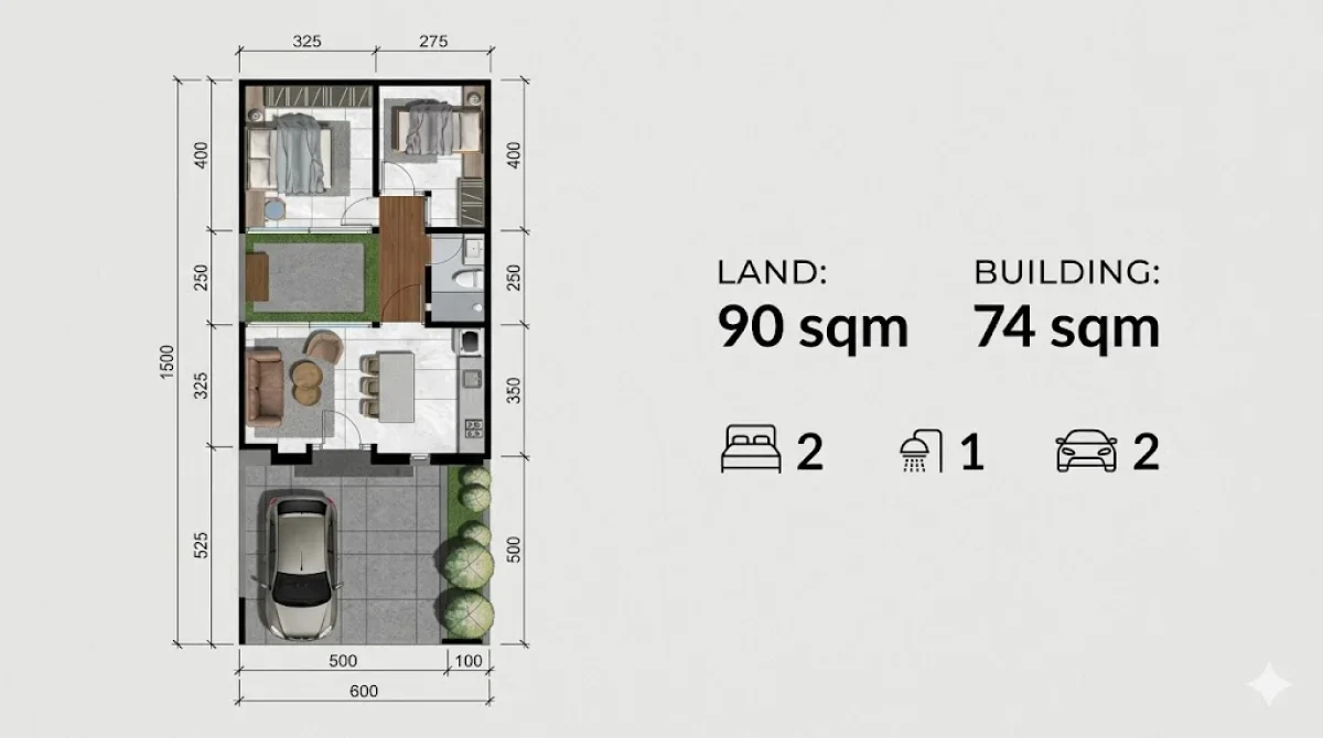 Pilihan tepat! - Rumah Classic Modern tipe Annecy - Citra Garden Sidoarjo - Galeri 2