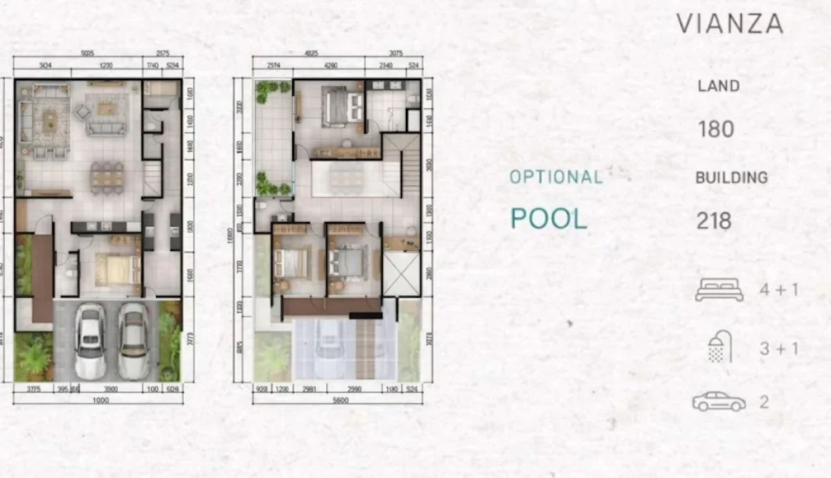 Premium Unit ! Greenlake Vianza – Hunian 2 Lantai Elegan Surabaya Barat CitraLand  - Galeri 2