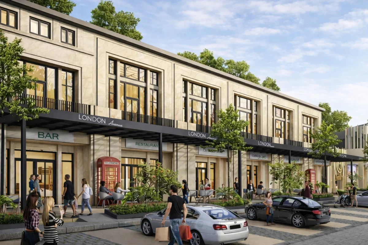 Ruko Premium London Park Avenue The Emerald – Area Bisnis Potensial Surabaya Barat - Wisata Bukit Mas