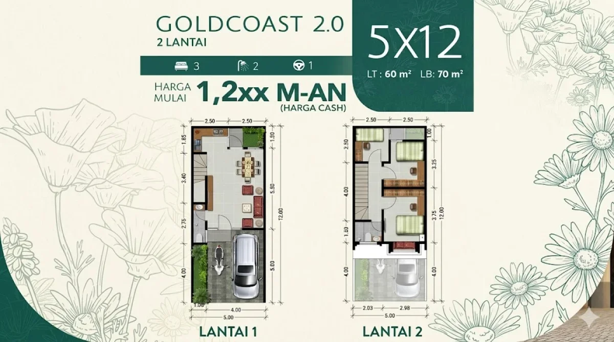 Rumah 2 Lantai Regency One Eastpoint Phase II Tipe 5x12 – Compact & Nyaman - Surabaya Timur - Galeri 2