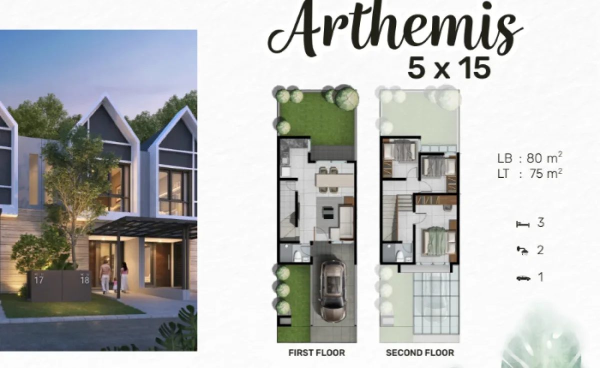 Cluster Northwest Park Arthemis Surabaya Barat CitraLand - dekat Gwalk - Galeri 2