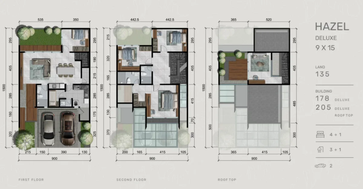 New Cluster Dempsey Hill tipe Hazel Deluxe Rooftop Surabaya Barat - CitraLand - Galeri 2