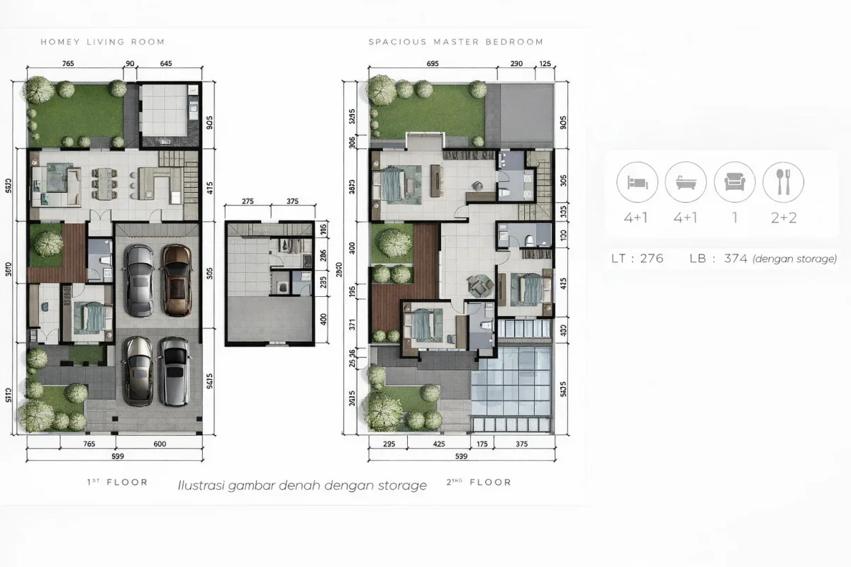 Rumah Eastwood Citraland – Tipe Aquamarine with Storage Stylish & Fungsional - Galeri 2