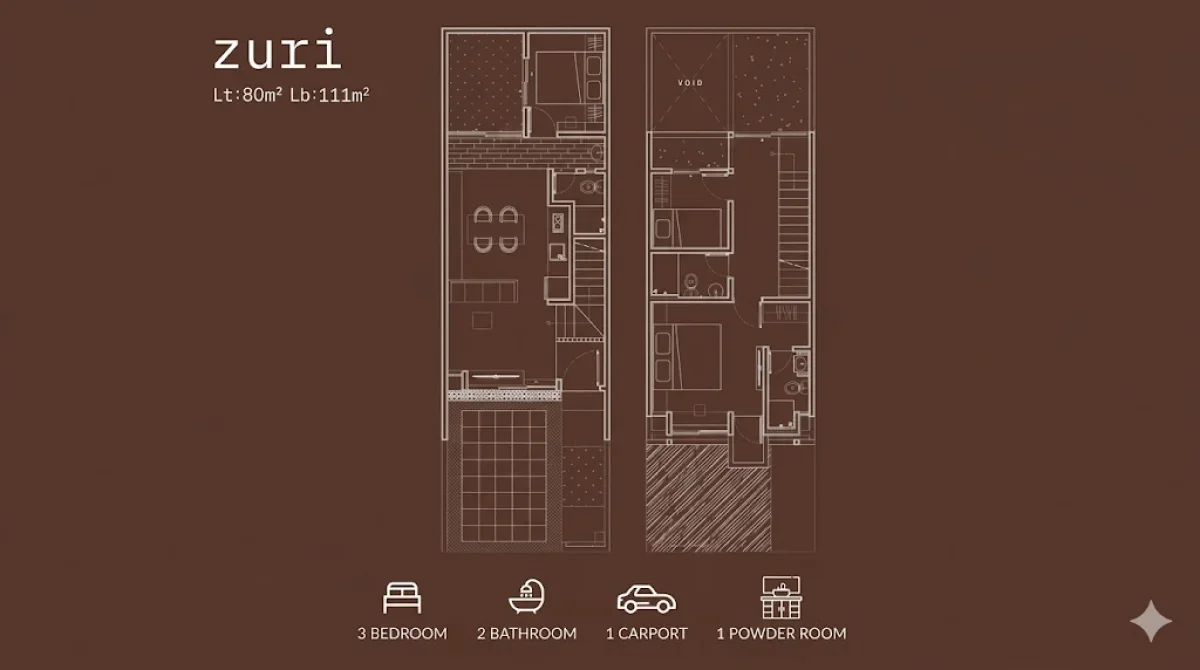 Rumah Idaman Generasi Milenial Tipe Zuri - The Grand Kenjeran Surabaya  - Galeri 2