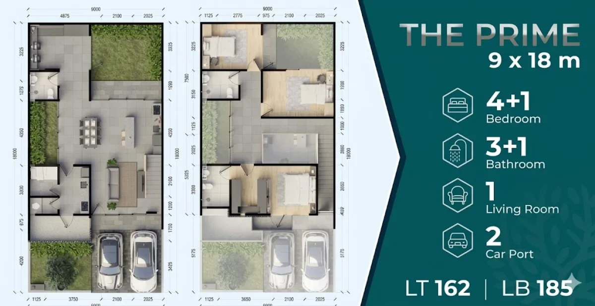 Rumah 2 Lantai Luas-  Lingkungan Asri & Tertata - Central Park Juanda Sidoarjo - Tipe The Prime  - Galeri 2