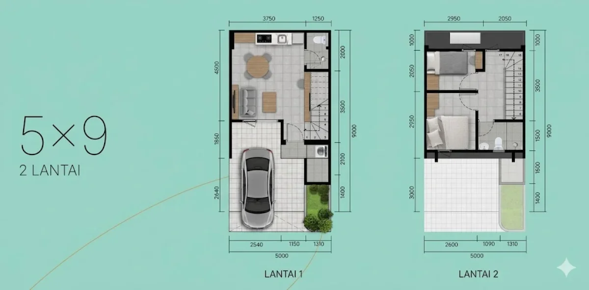 Rumah Minimalis Eastern Hill Surabaya LT 45 LB 59 - Pilihan Tepat untuk Hunian Pertama- Dekat Tol Waru-  - Galeri 2