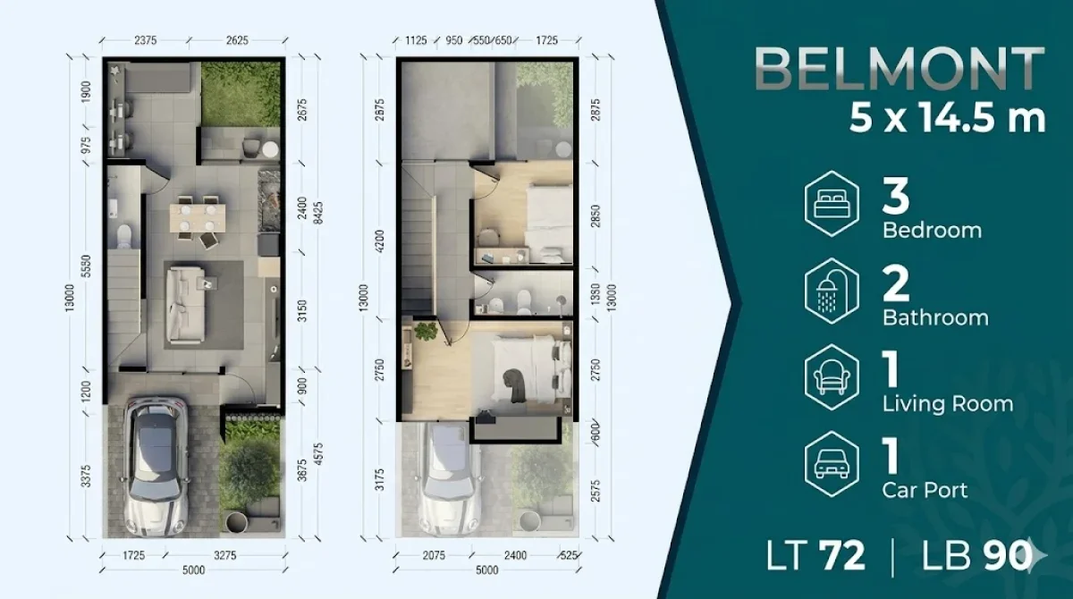Rumah Minimalis Elegan - Central Park Juanda tipe Belmont - Sidoarjo  - Galeri 2