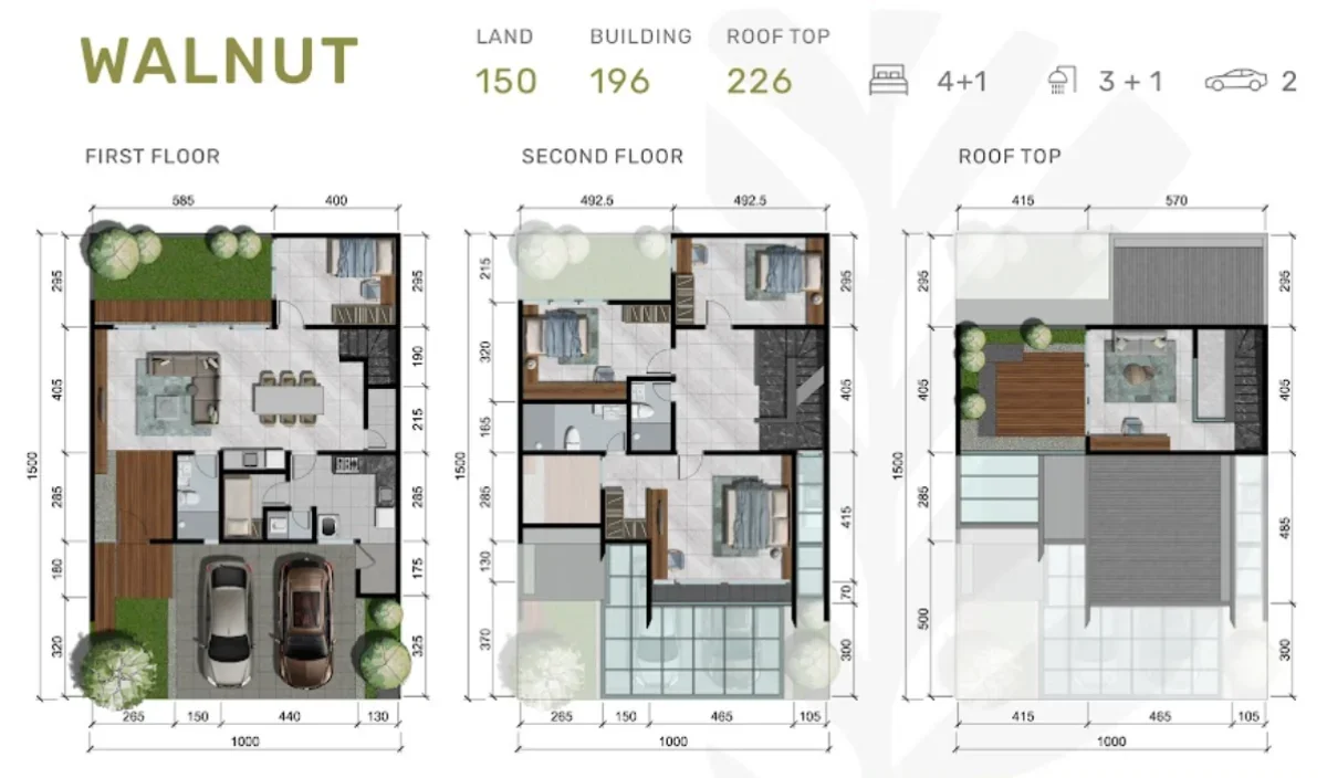 Unit Eksklusif! Dempsey Hill tipe Walnut Rooftop --- Siap Huni Surabaya Barat  - Galeri 2