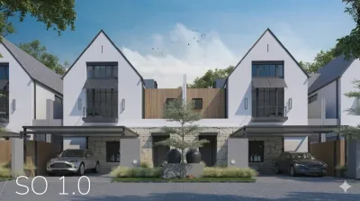 Rumah Modern Tipe B + Attic, Lebih Luas & Fleksibel untuk Keluarga - Dian Istana The Sonama  - Dekat Pakuwon Mall Surabaya