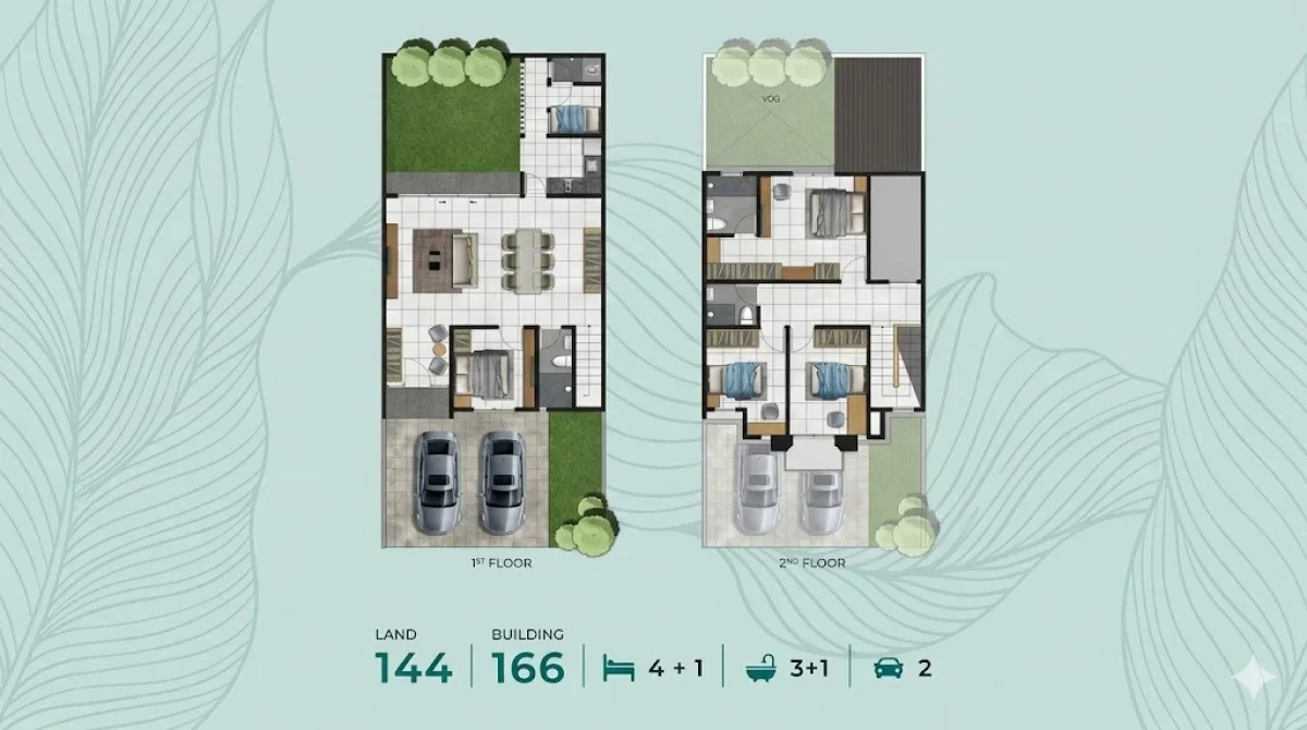 Hunian Modern-  Tipe Calliandra Ruang Lebih Lega - Cluster Charlotte Citraland City Kedamean - Galeri 2