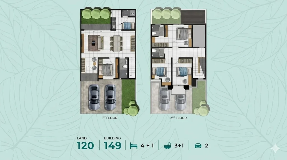Rumah Modern Tipe Carnation dengan Konsep Luas & Elegan - Citraland City Kedamean Cluster Charlotte- Dekat Tol Krian - Galeri 2