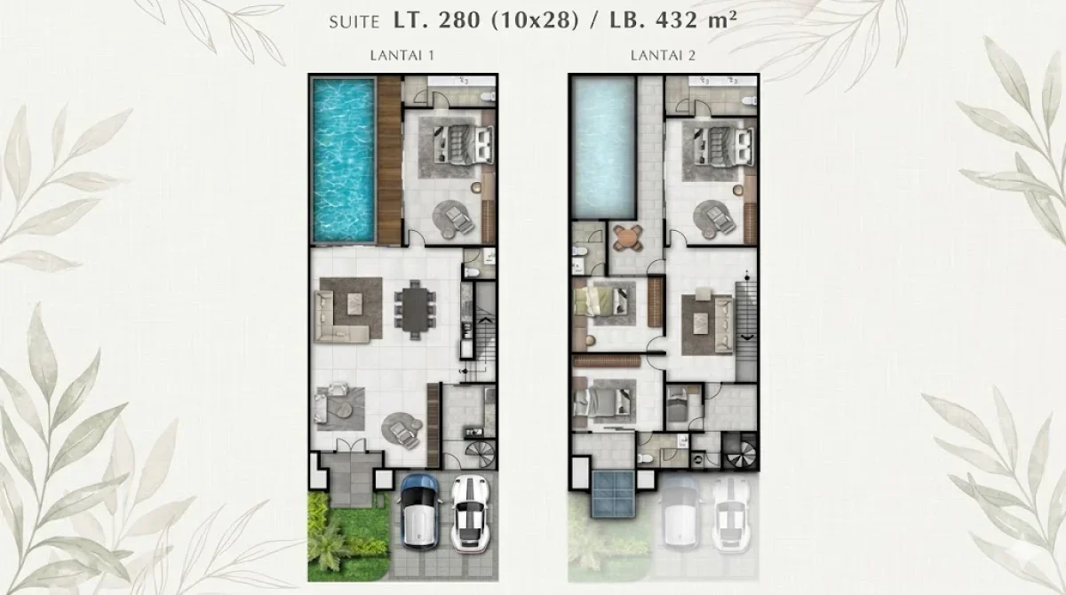 Rumah Premium Grand Golf Belvedere Gerald Suite + Kolam Renang -  Kawasan Elite Surabaya Barat - Galeri 2