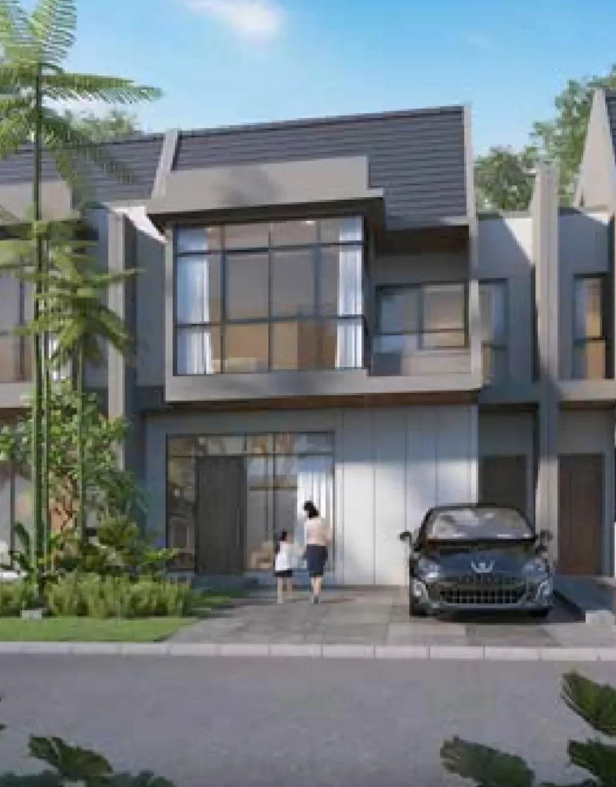 Rumah Tropical Modern Graha Natura Surabaya tipe Idelia area Lontar