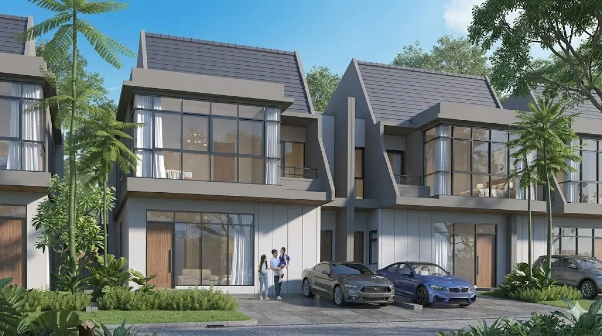 Rumah Tropical - Tipe Illona Cluster Lily- Graha Natura Surabaya Barat 