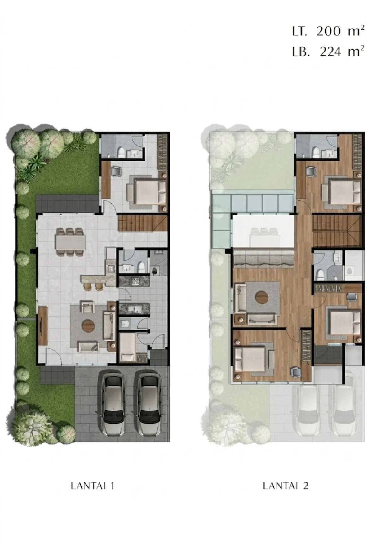 Rumah Tropical - Tipe Illona Cluster Lily- Graha Natura Surabaya Barat  - Galeri 2