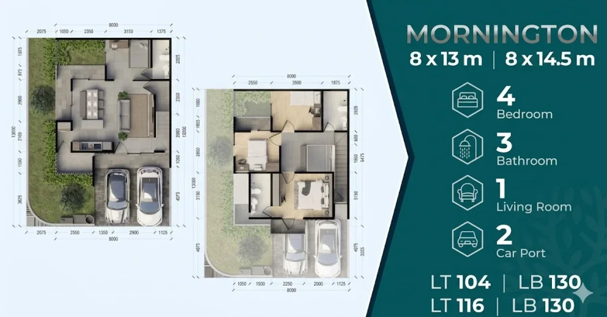 Unit Favorit! Mornington A LT 104 LB 130 Central Park Juanda - Sidoarjo Lokasi Strategis - Galeri 2
