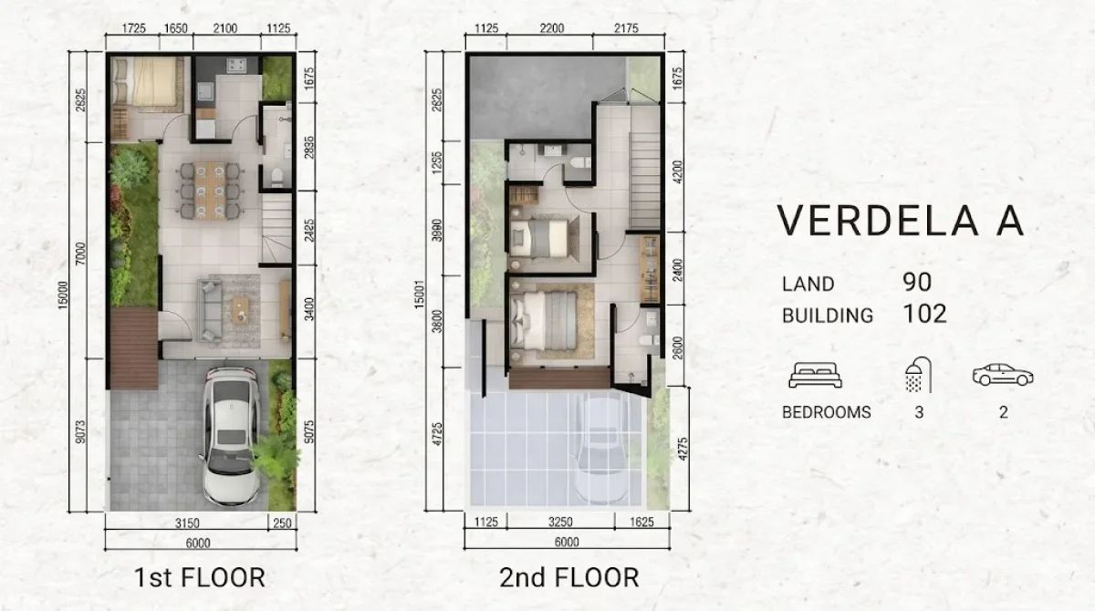 Unit Pilihan! Rumah Modern Greenlake Verdela A - Lokasi Strategis Surabaya Barat - CitraLand - Galeri 2