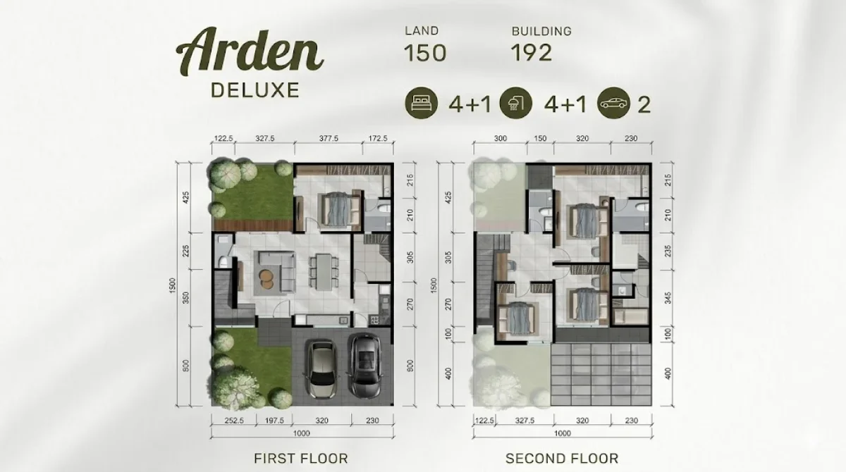 Unit Ready! Palma Grandia Citraland - Rumah 2 Lantai Lokasi Strategis Surabaya Barat - Tipe Arden Deluxe - Dekat Pakuwon Mall - Galeri 2