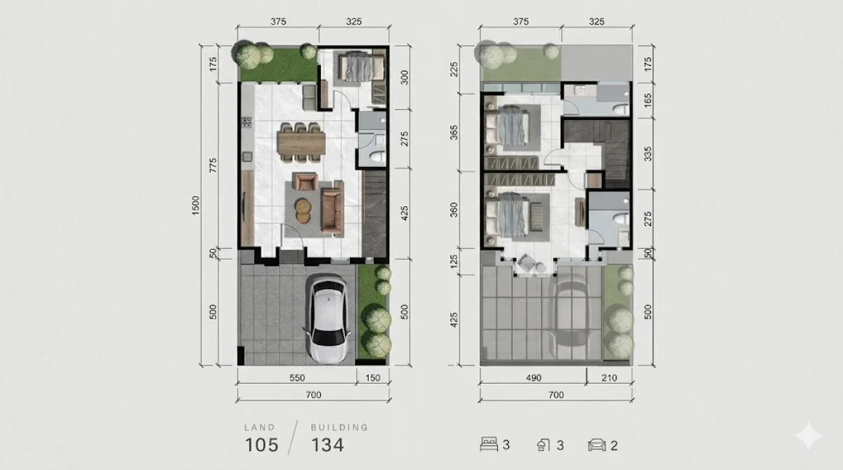 Unit Strategis Citra Garden Sidoarjo – Tipe Buenavista - Cluster Premium  - Galeri 2
