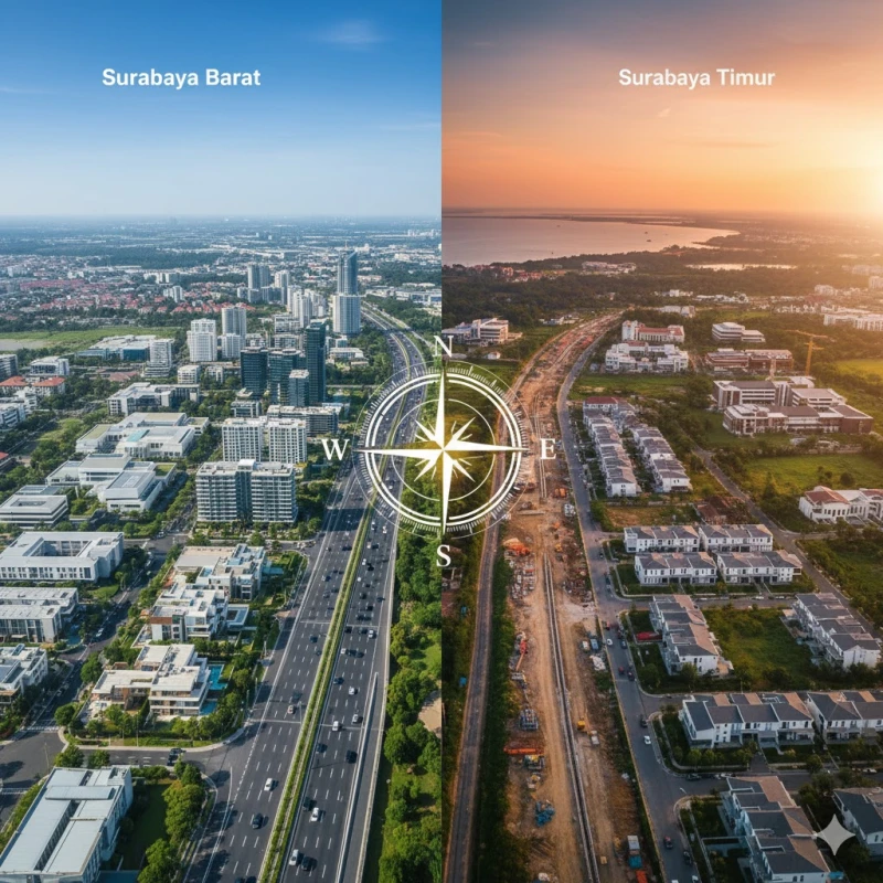 Panduan Lengkap Properti Primary Surabaya 2026: Peta Kekuatan Developer Besar di Barat & Timur