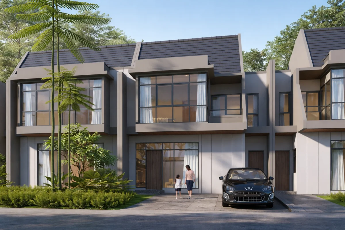 Graha Natura - Cluster Lily Tipe Idelia Deluxe – Rumah Tropical & Siap Huni - Surabaya Barat area Lontar