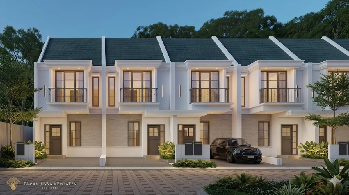 Hunian Tipe Azalea - Taman Jivva Kemlaten Surabaya -  Desain Minimalis Modern 2 Lantai