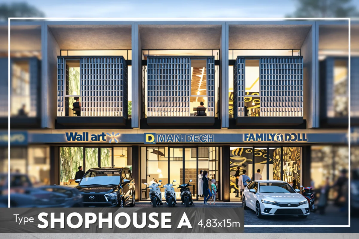 Shophouse Strategis Dekat Tol & Bandara Juanda - Central Park Merr Surabaya - Tipe A Phase 3 